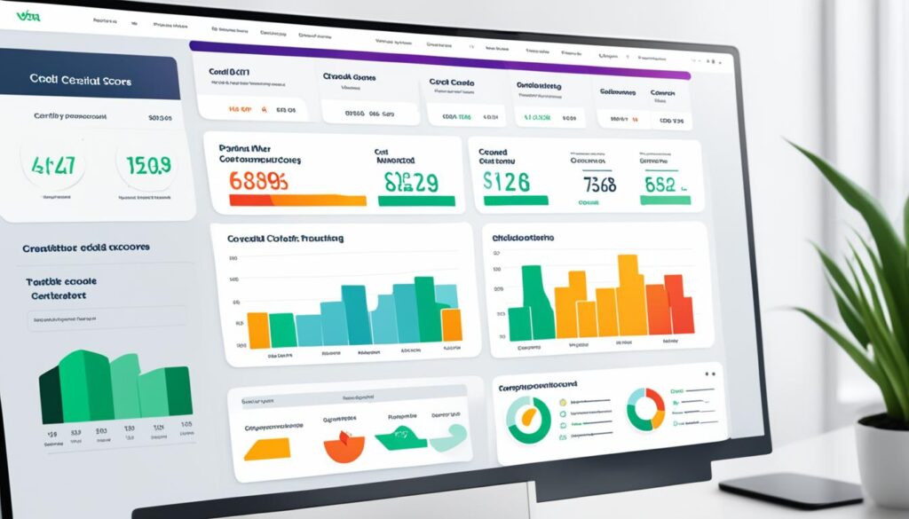 AI credit monitoring dashboard