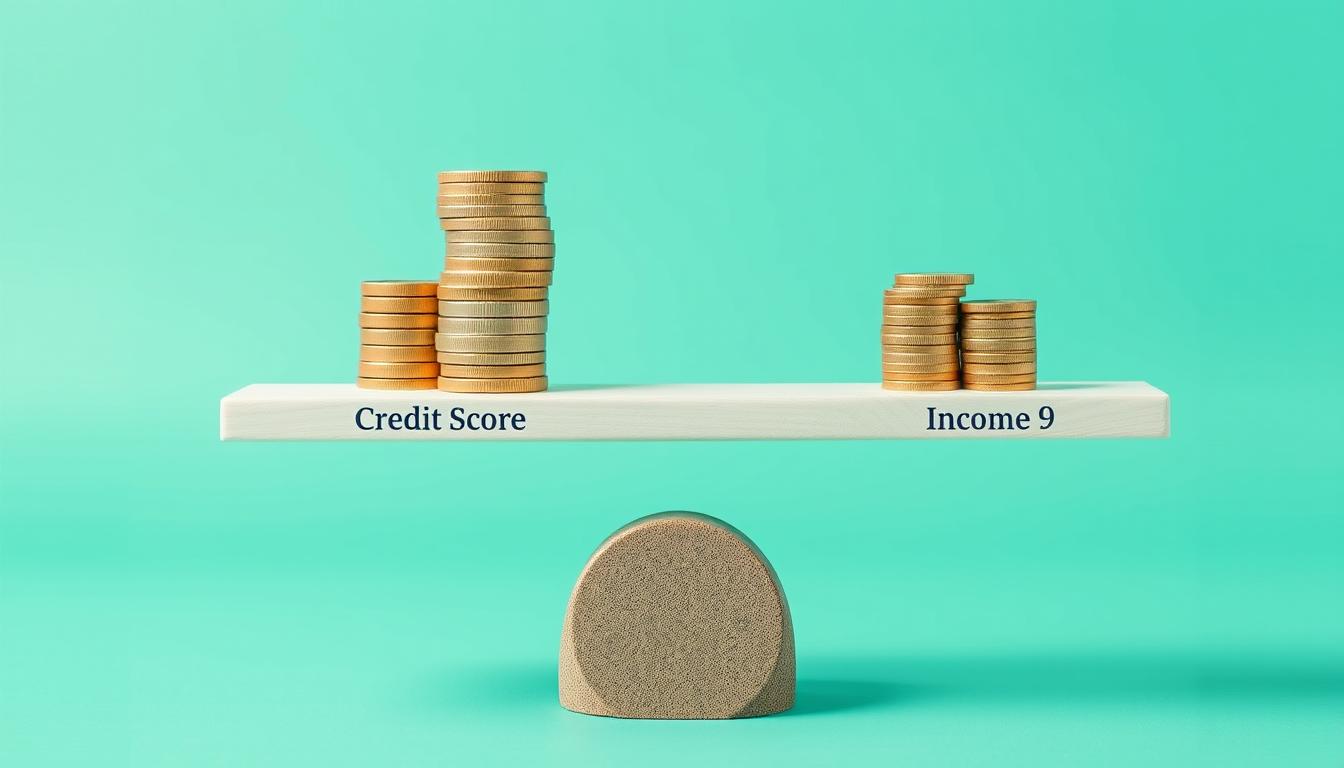 Credit score and income factors