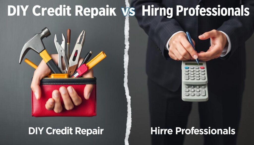 DIY credit repair vs hiring professionals