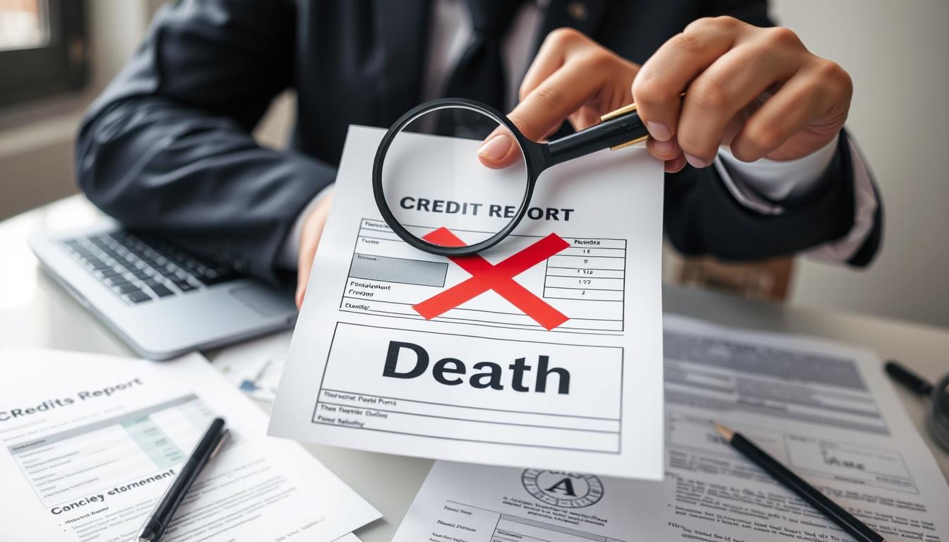 Dispute credit report death mistake