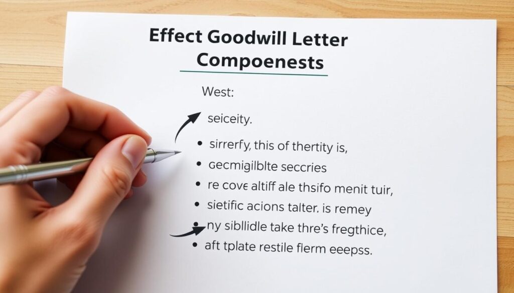 Effective goodwill letter components