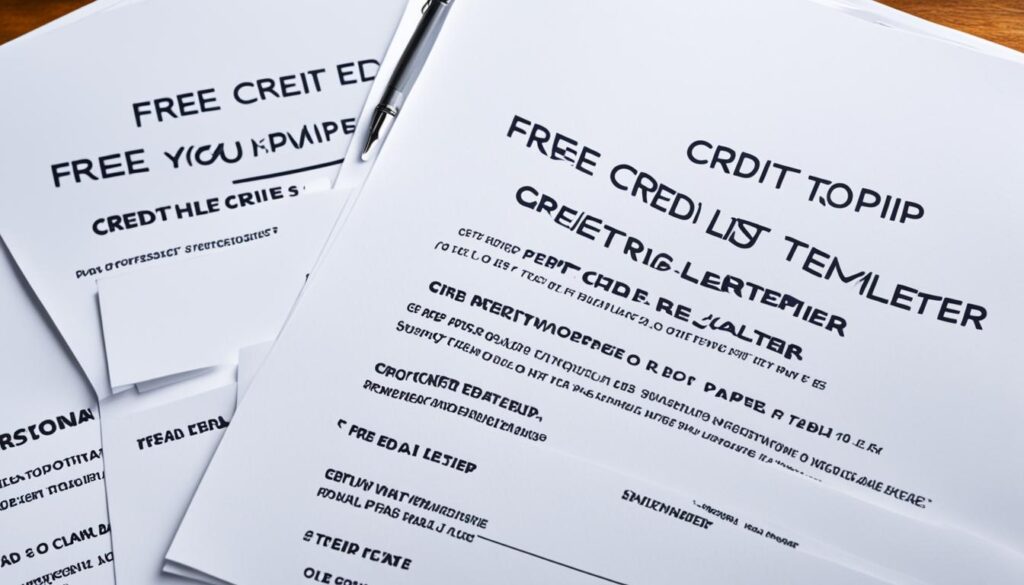 Free credit repair letter templates