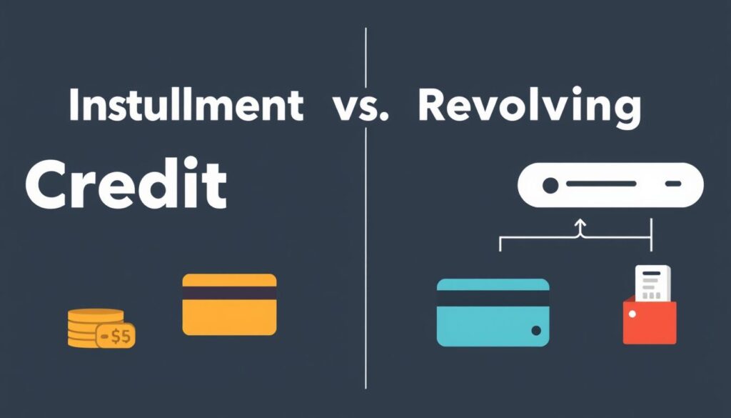 Installment vs revolving credit comparison