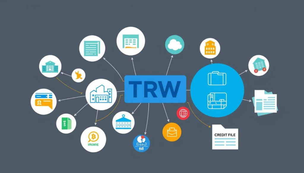 TRW data sources and credit files