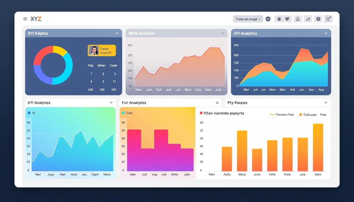 XYZ Analytics dashboard