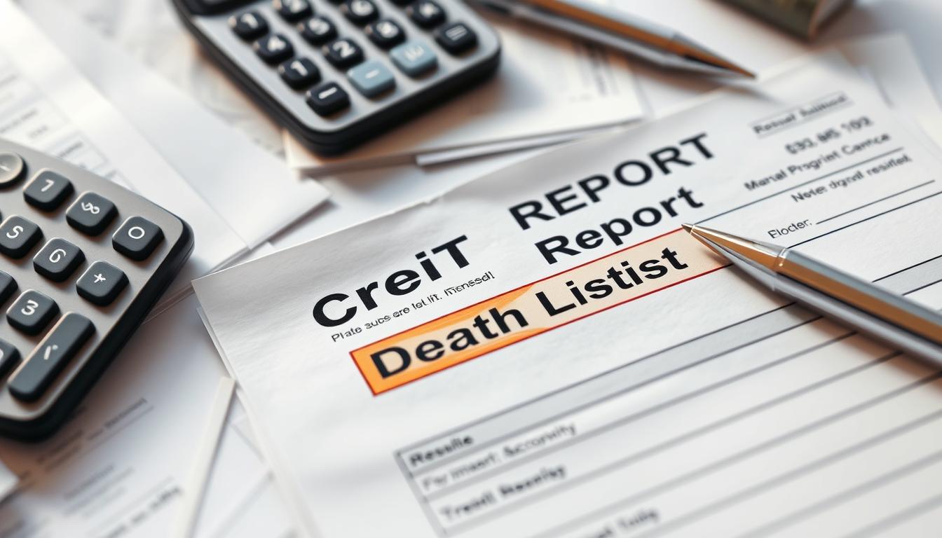 credit report death listing