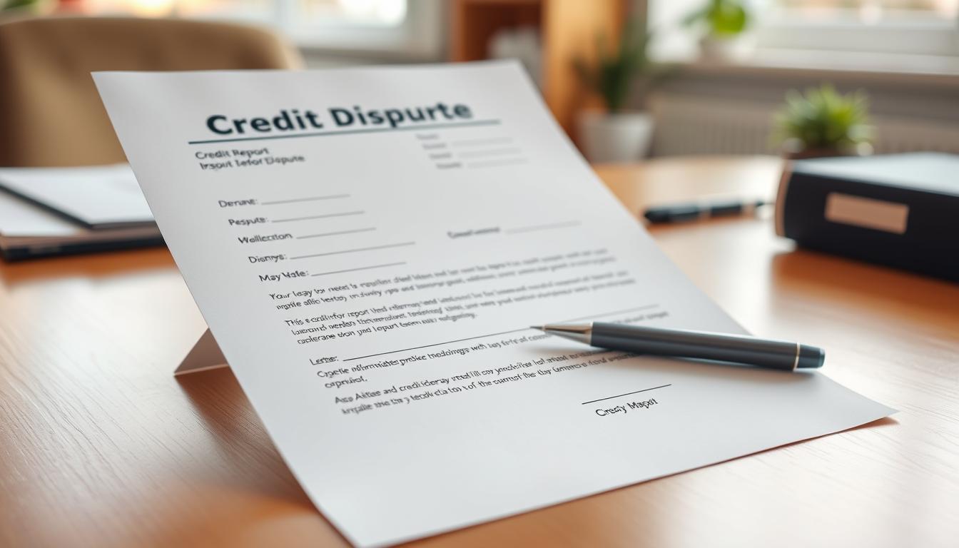 credit report dispute letter