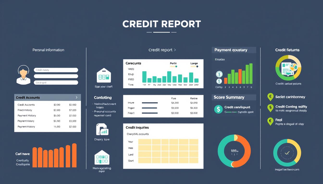 credit report sections