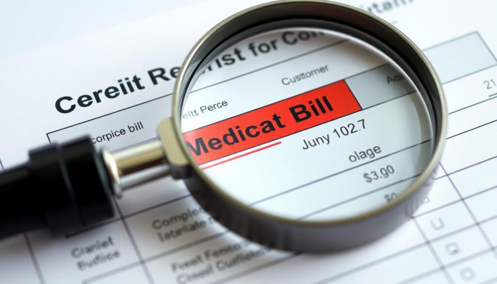 identifying inaccurate medical bills on credit report