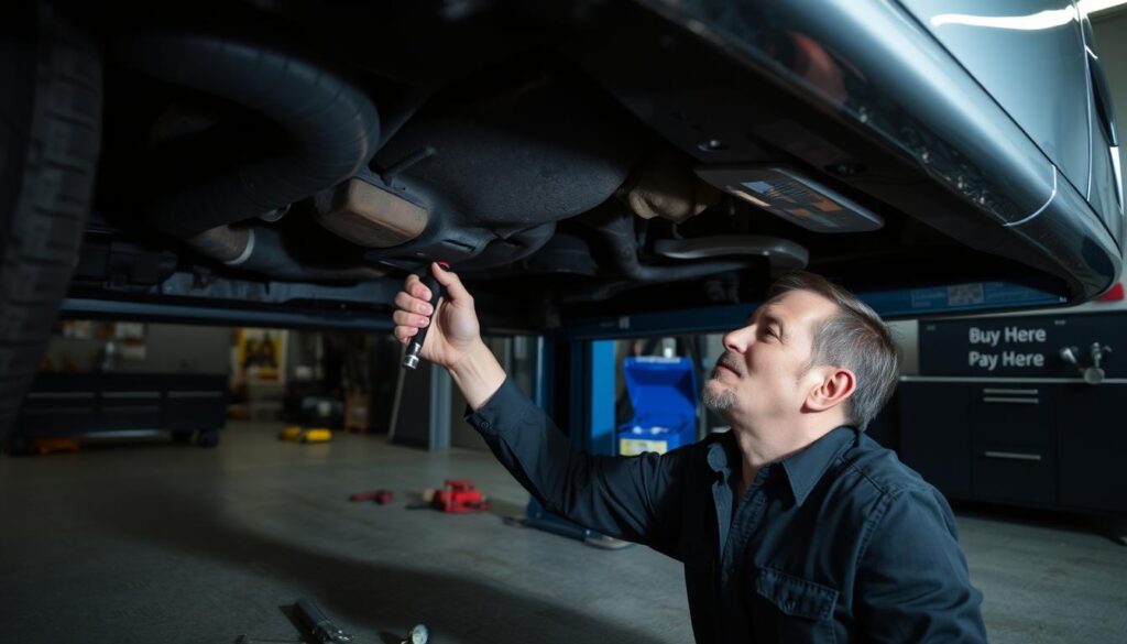 inspecting vehicle quality at buy here pay here dealership