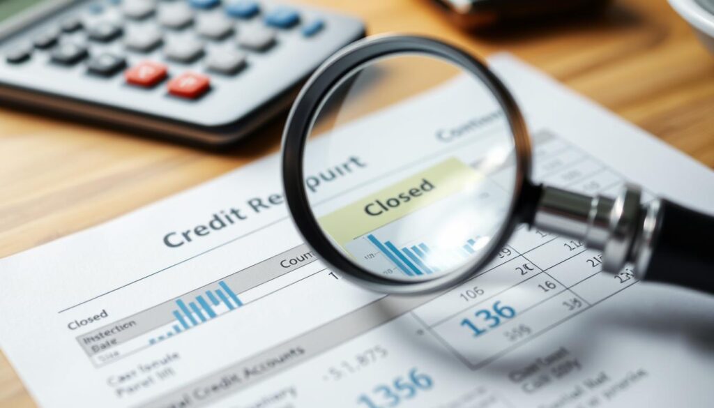 Closed accounts on credit report