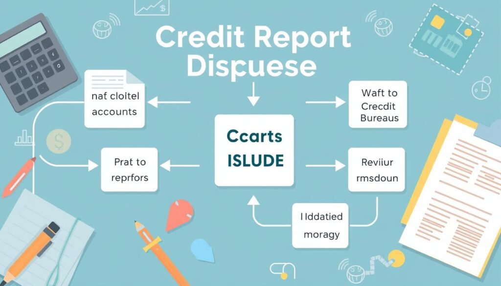 Credit report dispute process