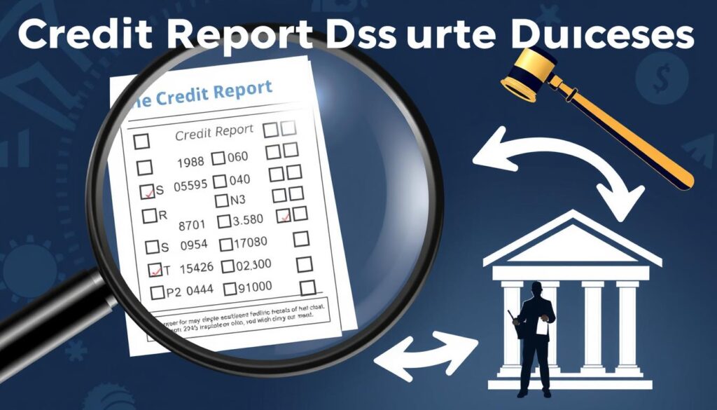 Credit report dispute process