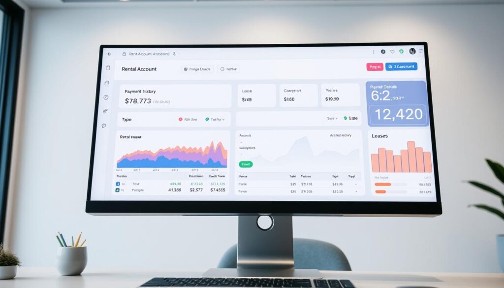 Rental account dashboard