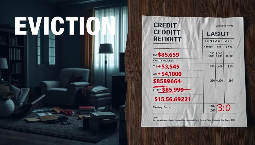 eviction credit consequences