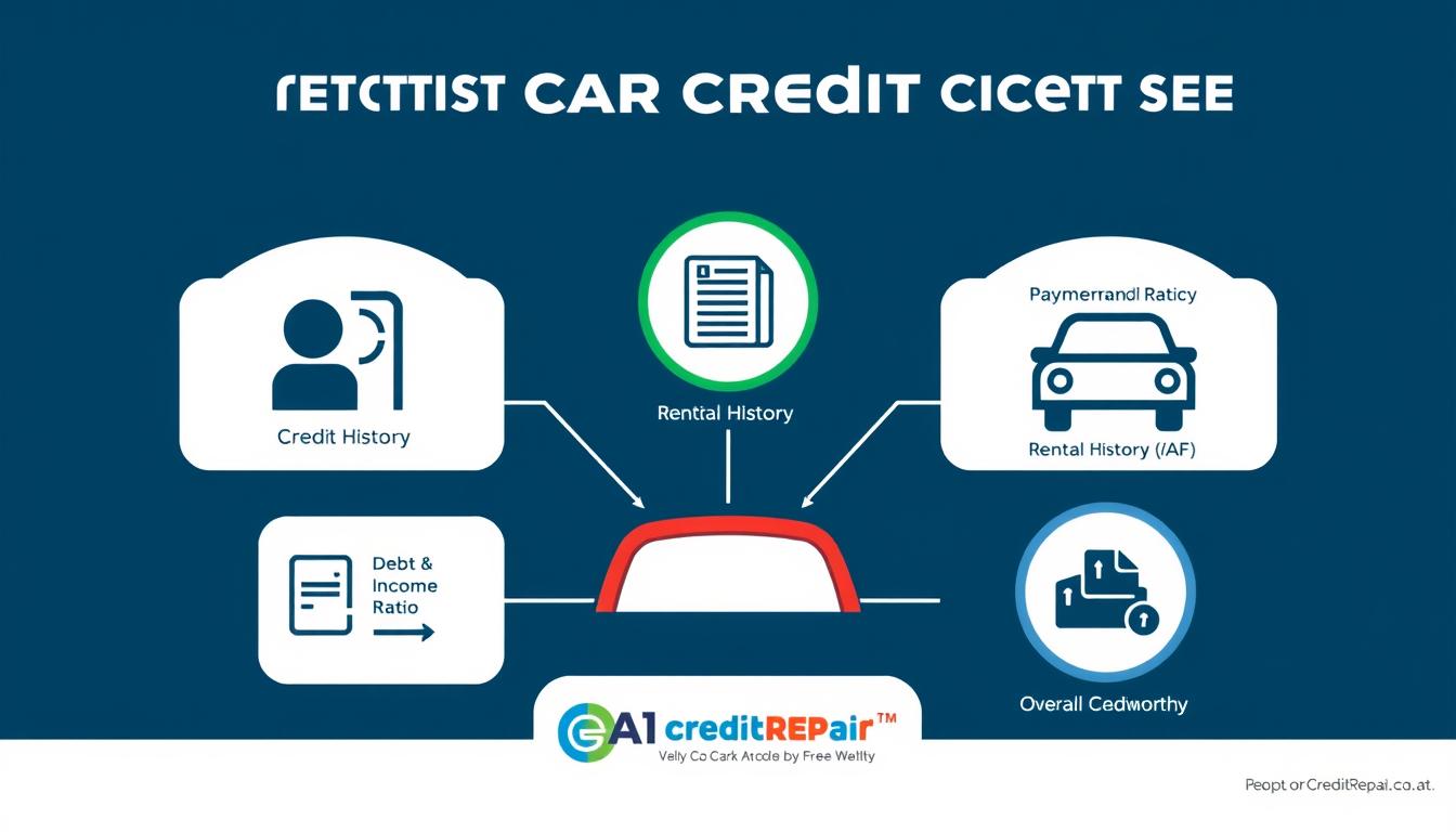 rental car credit score factors