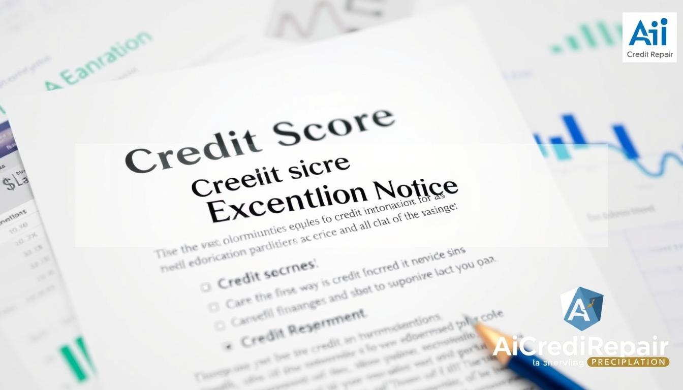 What Is A Credit Score Exception Notice?