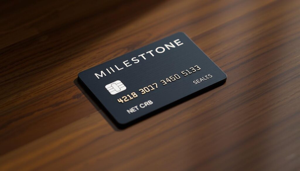 Milestone credit card