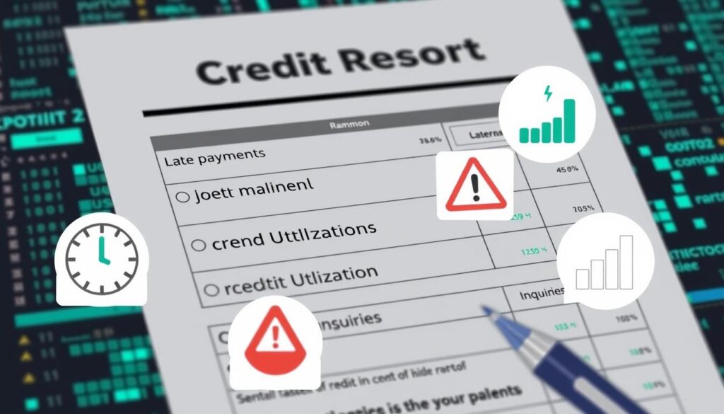 common credit report remarks