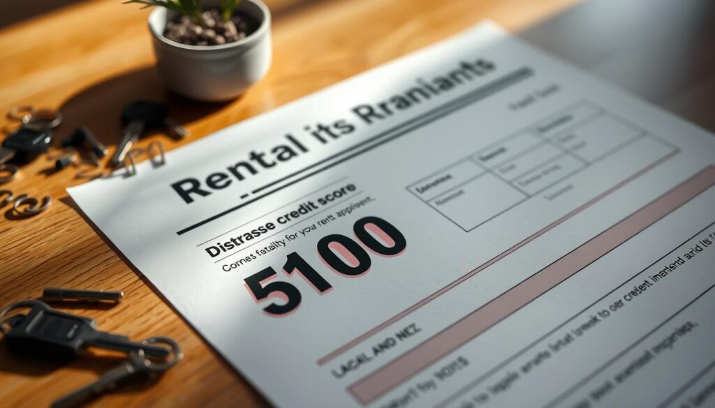 low credit score for renting