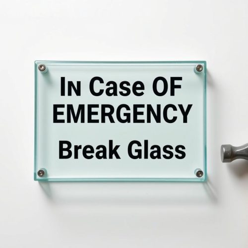 Printable In Case Of Emergency Break Glass | Free Download