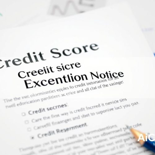 What Is A Credit Score Exception Notice?